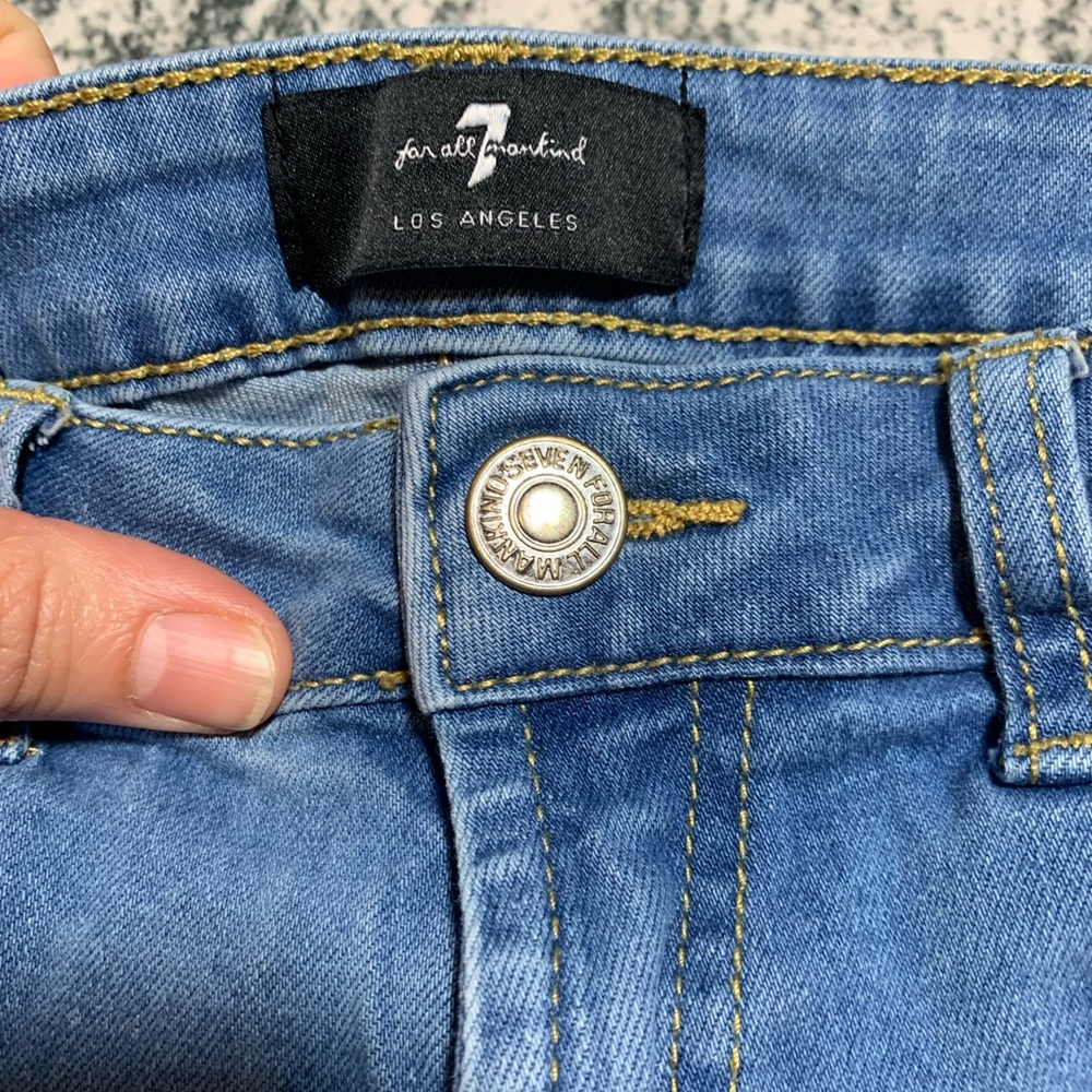 7 For All Mankind girls jean shorts. Size 14. - Picture 4 of 6